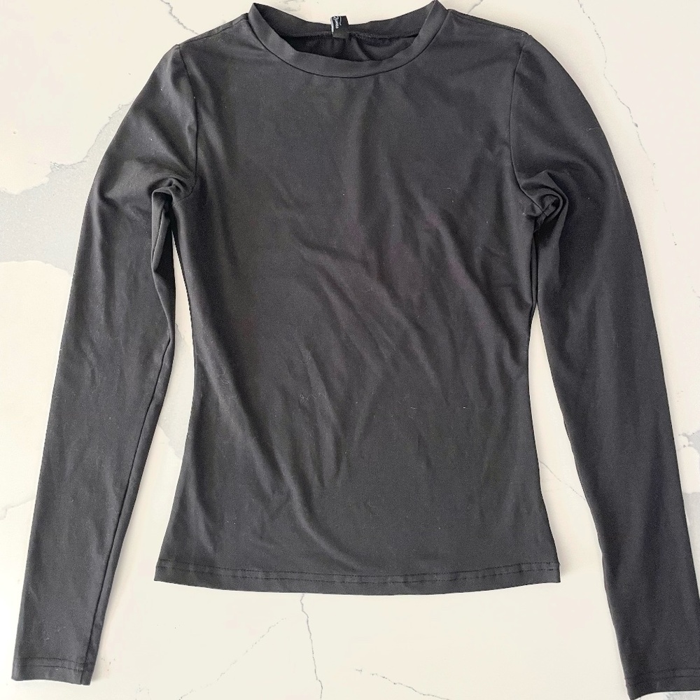 Black Long Sleeve Thermal Shirt